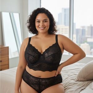 Aerie Elegant Black Lace Bra